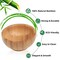 Dipping Bowls Set, Small Bamboo Pinch Bowls for Soy Sauce/Condiment/Snacks, Mini Serving Bowls for Charcuterie Board for BBQ/Entertaining, 1.4 oz Bamboo Wooden Ramekins